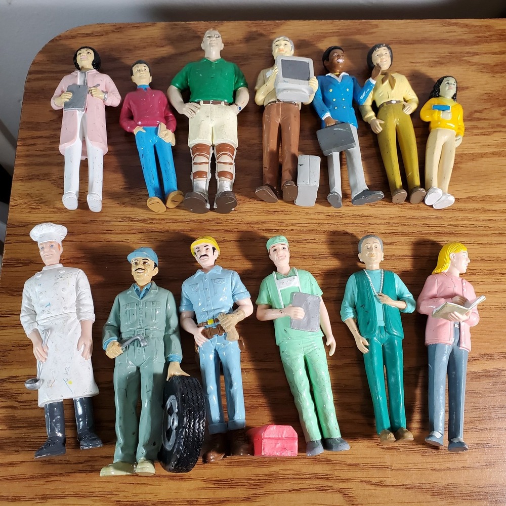 13 Lakeshore Block Play People Community Members Workers Career Figures Toys